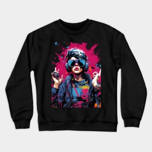 Urban style fashion collage Crewneck Sweatshirt